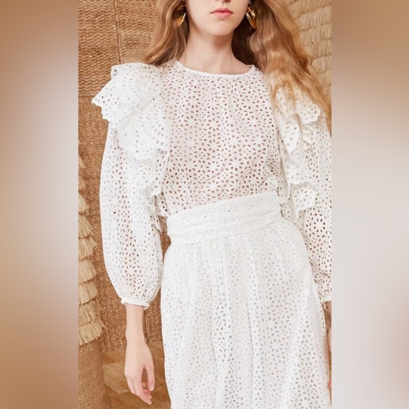 Ulla Johnson Tops - Ulla Johnson Cassi Blouse 0 White